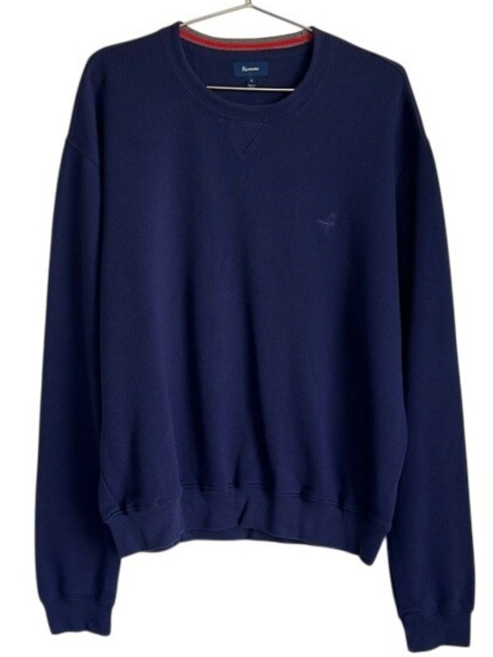 Faconnable 100% Cotton Crewneck Sweater in Blue - L